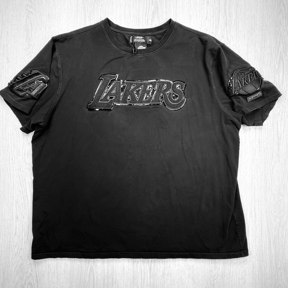 Pro Standard LA Lakers Blackout T‎ Shirt Streetwear NBA Oversized 3XL